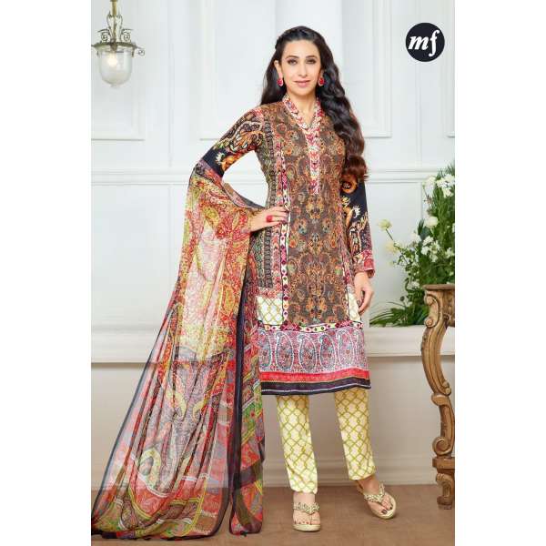 P70007 MULTI COLOUR KARISHMA KAPOOR PASHMINA DESIGNER SUIT