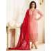 PEACHY PINK KASEESH JANNAT EMBROIDERED GEORGETTE PRACHI DESAI STRAIGHT SALWAR SUIT