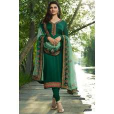 Green Embroidered Pakistani Suit Georgette Wedding Salwar Kameez