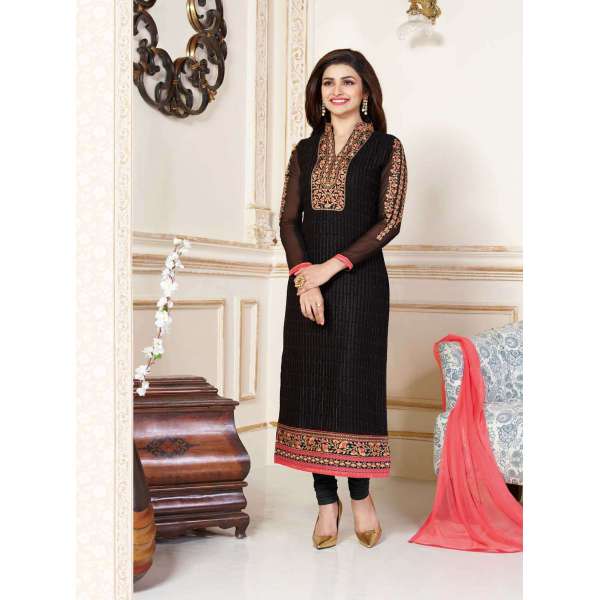 K3304 BLACK KASEESH PRACHI-15 PARTY WEAR SALWAR KAMEEZ SUIT