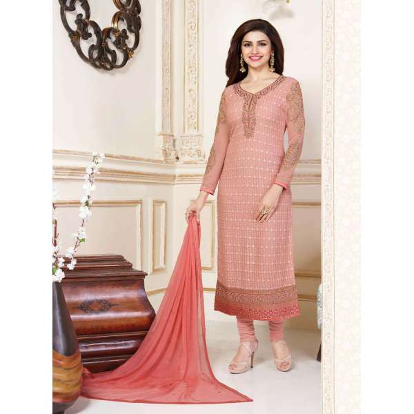 K3309 PEACH KASEESH PRACHI-15 PARTY WEAR SALWAR KAMEEZ SUIT