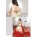 K3936 CREAM AND RED KASEESH PRACHI-19 DESIGNER ANARKALI SUIT