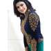 TURQUOISE KASEESH MAHARANI JACKET STYLE PARTY WEAR SUIT