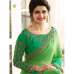 Z17709 GREEN KASEESH PRACHI GEORGETTE SAREE WITH HEAVY EMBROIDERED BLOUSE 