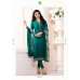 TEAL KASEESH SILKINA ROYAL CREPE 9 PARTY WEAR SUIT