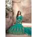 Teal Green Embroidered Anarkali Gown Pakistani Wedding Dress