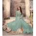 Turquoise Net Anarkali Gown Latest Indian Designer Wear