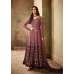Burgundy Indian Party Anarkali Gown