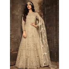BEIGE INDIAN PAKISTANI BRIDAL AND BRIDESMAID WEDDING GOWN