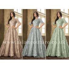 LUXURY INDIAN DESIGNER WEDDING EMBELLISHED GOWN 
