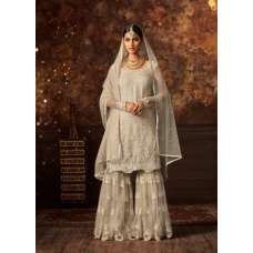 Cream Party Gharara Pakistani Wedding Dress