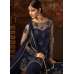 NAVY BLUE INDIAN WEDDING GHARARA SEMI STITCHED SUIT ( DELIVERY IN 2 WEEKS )