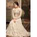 White Abaya Anarkali Suit Pakistani Designer Gown