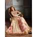Pakistani Gown Gold Indian Floral Printed Party Dress