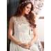White Maxi Gown Indian Embroidered Party Dress
