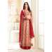 Peach Indian Party Anarkali Suit Ethnic Wedding Dress