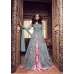Grey Printed Anarkali Frock Party Wear Dress