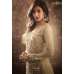 Beige Embellished Trail Dress Indian Party Wear Suit