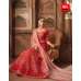 RED HEAVY EMBROIDERED INDIAN PUNJABI WEDDING LEHENGA 