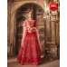 RED HEAVY EMBROIDERED INDIAN PUNJABI WEDDING LEHENGA 
