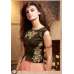 ZMS-3602 PEACH AND DARK GREEN MAISHA MASKEEN SEEP WEDDING WEAR ANARKALI SUIT
