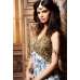 ZMS-3603 BLUE AND GOLD MAISHA MASKEEN SEEP WEDDING WEAR ANARKALI SUIT