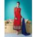 Red Pakistani Designer Embroidered Salwar Suit