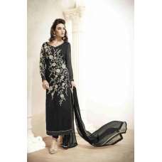 Black Indian Party Suit Georgette Shalwar Kameez