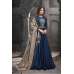 TEAL BLUE SILK EMBROIDERED ASIAN WEDDING GOWN (2 weeks delivery)