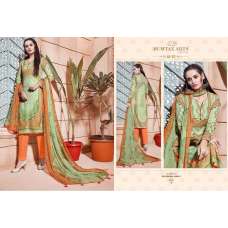 Green Orange Summer Cotton Dress Salwar Suit