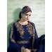 Navy Blue Pakistani Wedding Anarkali Gown