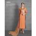 Orange Pakistani Designer Formal Straight Curt Suit