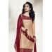 BEIGE AND BURNT HENNA RED INDIAN PUNJABI SALWAR SUIT