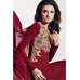 MAROON AND BEIGE INDIAN WEDDING SALWAR SUIT