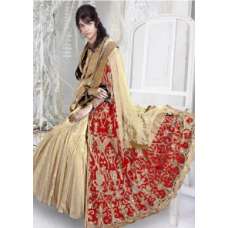 SAINX 12003-B  Z PLUS GOLD AND RED COLOUR LEHENGA DRESS