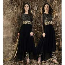 Black Anarkali Party Evening Dress