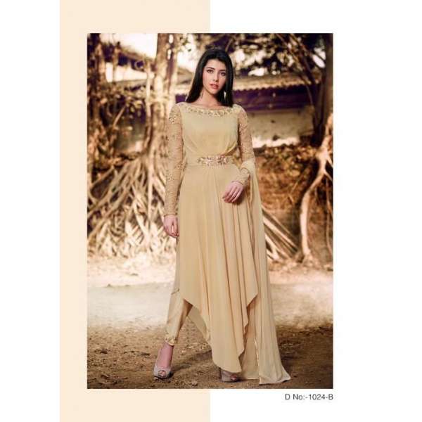 Beige Indian Designer Festive Salwar Suit