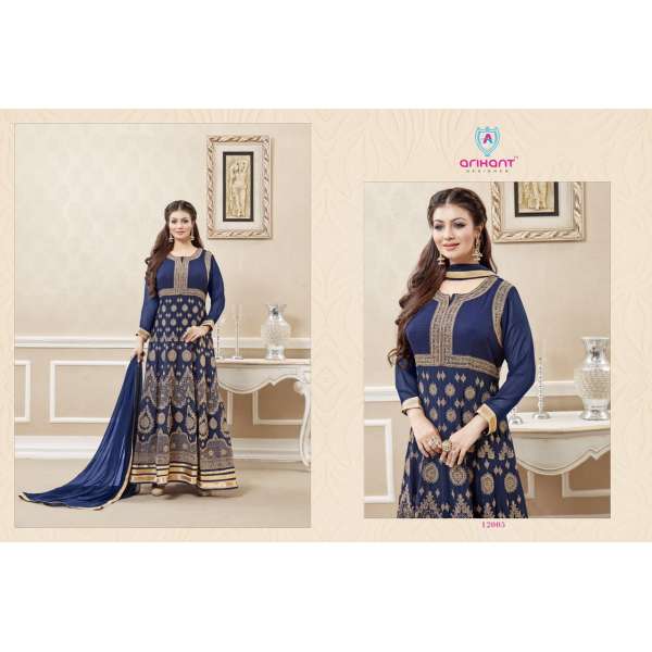 12005 BLUE AYESHA TAKIA ARIHANT DESIGNER ANARKALI DRESS