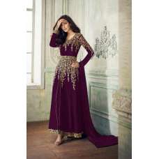 PURPLE EVENING PARTY BRIDESMAID SLIT DRESS