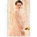 LIGHT PEACH INDIAN & PAKISTANI BRIDAL WEDDING WEAR ANARKALI SUIT 