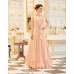 LIGHT PEACH INDIAN & PAKISTANI BRIDAL WEDDING WEAR ANARKALI SUIT 