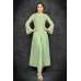 Pista Green Ethnic Slit Style Circular Suit