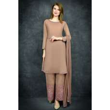 Beige Pakistani Designer Readymade Salwar Suit