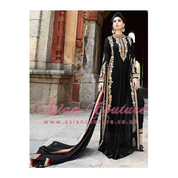 8003 BLACK AAFREEN ADAA STYLISH ANARKALI SUIT 