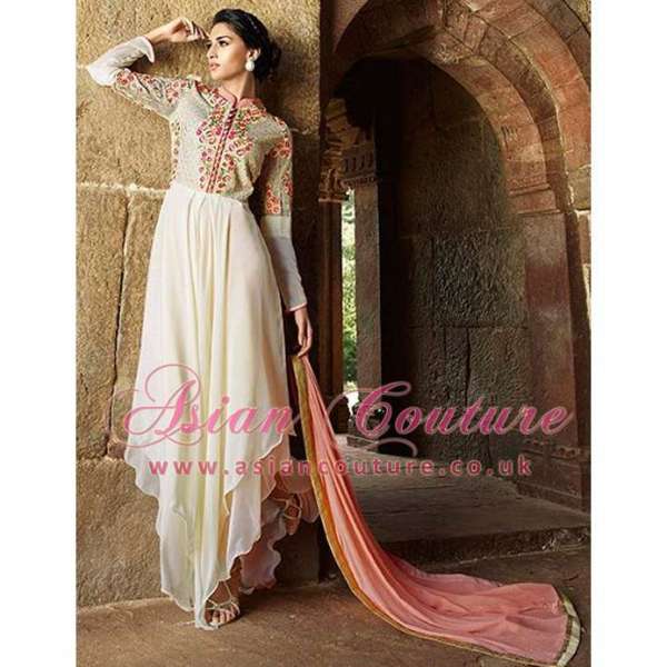 8004 WHITE AAFREEN ADAA STYLISH ANARKALI SUIT
