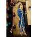 Blue Designer Dress Pant Suit Party Outfit