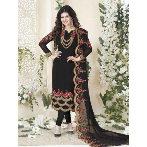 Black Embellished Indian Designer Suit Wedding Salwar Kameez