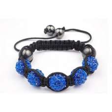 DARK BLUE CHILDREN CRYSTAL BALL BRACELET