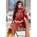 Red RIVAA DESIGNER VELVET DRESS