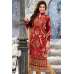 Red RIVAA DESIGNER VELVET DRESS